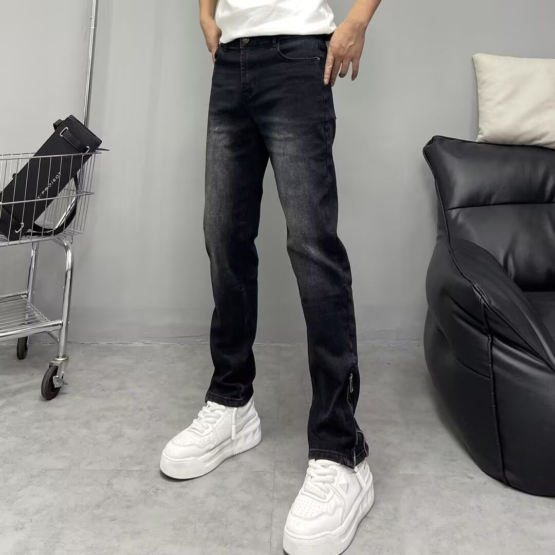 Men's Slim Fit Stretch Jeans – High Elasticity Straight Leg Denim Pants For Everyday Comfort_mkmklike.com