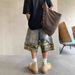 Men's Clothing Men's Summer Retro Faux Denim Shorts High Waist Loose Fit Trendy Camouflage Two-Piece Set Five-Point Pants Streetwear_mkmklike.com