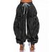 Patchwork Jogger Jeans For Women Elastic Waist Drawstring Long Pants Relaxed Everyday Wear Versatile Comfortable Feshion Trend_mkmklike.com