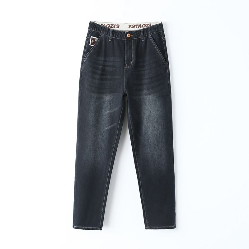 2025 New Jeans Men's Thin Material Lyocell Ice Silk Jeans Men's Fattened Plus Size Small Straight Pants Men_mkmklike.com
