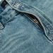 Punk Washed Faded Denim Trendy Men Asymmetric Waistband Design Personality Loose Wide-Leg Straight Pants_mkmklike.com