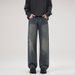 LKTM Men's Retro Cleanfit Loose Straight Leg Jeans Wide Leg Versatile Casual Trousers Wear Archer0603_mkmklike.com