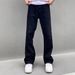 Nordmann Cleanfit Black Flared Jeans For Men Loose Straight Long American High Street Scimitar Pants Versatile Slimming_mkmklike.com