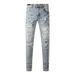 Trendy Brand Street Hip Hop Fashion Slim Fit Skinny Jeans_mkmklike.com