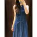 Summer Exquisite Temperament, High-End Feeling Denim Dress For Women, 2025 New Style, This Year's Popular Sleeveless_mkmklike.com