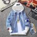 Loom 2025 Hooded Korean Style Denim Men's Trendy Slim Fit Handsome Autumn Winter Baseball Jacket Casual Clothing_mkmklike.com