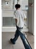 Men's Clothing Men's Distressed Bootcut Jeans - Vintage Washed Denim Pants With Clean Fit (Blue, S-XXL)_mkmklike.com