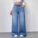 High-Waisted Wide-Leg Jeans For Women - Stretch-Free Cotton Denim Pants With Adjustable Drawstring (S-XXL)_mkmklike.com