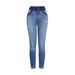 Women's Slim Fit Stretch Jeans Hip Lifting Ripped Skinny Long Pants Sexy European American Style Denim_mkmklike.com