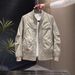 Baseball Jacket Spring Autumn Versatile Casual Workwear Coat Trendy Stylish Top Men's Fashion_mkmklike.com