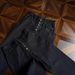 5-Button Fly Raw Denim Jeans For Men - 14oz Unwashed Black Selvedge With Relaxed Straight Leg Cut (A-Shape Fit)_mkmklike.com