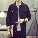 Loom 2025 Autumn Winter New Casual Men's Korean Trendy Handsome BF Style Loose Denim Jacket For Students_mkmklike.com