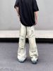 Vintage Washed Distressed Denim Jeans For Men & Women - Relaxed Fit Wide Leg High Street Straight Pants_mkmklike.com