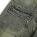 "Men's Oversize Distressed Denim Work Pants - High Street Streetwear Patchwork Deconstructed Loose Fit Straight Leg Wide Trousers"_mkmklike.com