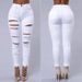 Summer 2025 New Women's Elastic Mini Jeans Slimming Ripped Style European And American Slim Fit Enhances Your Silhouette_mkmklike.com