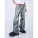 Voguo Relay Distressed Jeans For Men & Women – Slimming Loose Straight Leg Baggy Pants With Ripped Details & Streetwear Style_mkmklike.com