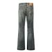 Men's Clothing Ripped Flared Jeans Distressed Vintage Blue Flared Jeans For Men & Women - Retro Slim Fit Stretch Denim Pants With Ripped Details_mkmklike.com