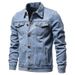 Northfold 2024 Autumn Winter European Size Denim Jacket Cotton Fashion Casual Slim Fit Men's Coat Versatile Trendy_mkmklike.com