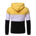 Men's Clothing autumn and winter men's clothing 3 color splicing pullover hooded casual men's sweater jacket_mkmklike.com