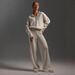 2025 New Cross-Border European And American Autumn Winter Polo Collar Casual Fashion Pullover + Wide-Leg Long Pants_mkmklike.com