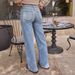 High-Waisted Relaxed Wide-Leg Jeans For Women – Vintage Washed Denim Pants (Dark Blue/Light Blue, S-XXL)_mkmklike.com