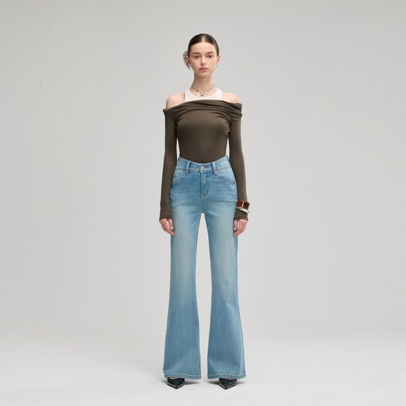 2025 Women's Jeans With Lycra Four-way Stretch, Non-restrictive, Cotton-like Feel, High-waisted, Hip-hugging, Slimming_mkmklike.com