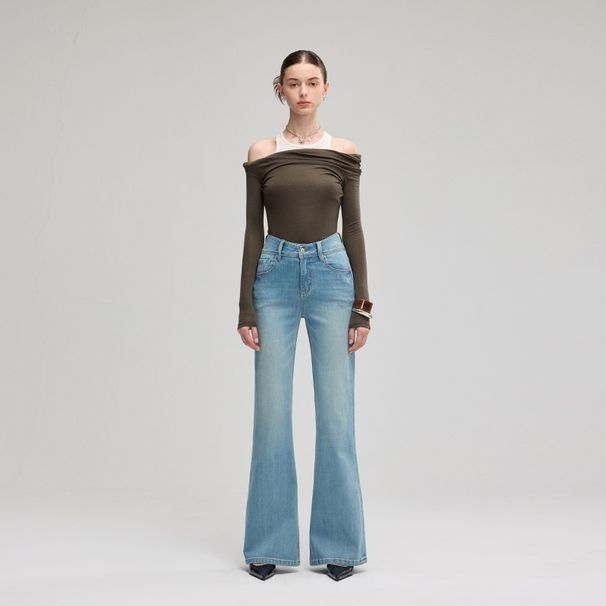 2025 Women's Jeans With Lycra Four-way Stretch, Non-restrictive, Cotton-like Feel, High-waisted, Hip-hugging, Slimming_mkmklike.com