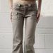 K European And American Retro Flare Low-Waisted Workwear Micro Flare Jeans For Women, Slim Fit, Leg-Lengthening, Slimming, Casual Long Pants_mkmklike.com