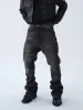 2025 American Retro Y2K Streetwear Washed Black Slim Flared Jeans Pants For Men Clothing Cotton Long Trousers Ropa_mkmklike.com