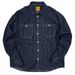 Retro Casual Loose Striped Denim Long Sleeved Shirt Men's Versatile Shirt Jacket_mkmklike.com