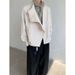 Unique Niche Style High-End Feel Minimalist Casual Versatile Men's Retro Loose Solid Color Jacket Coat_mkmklike.com
