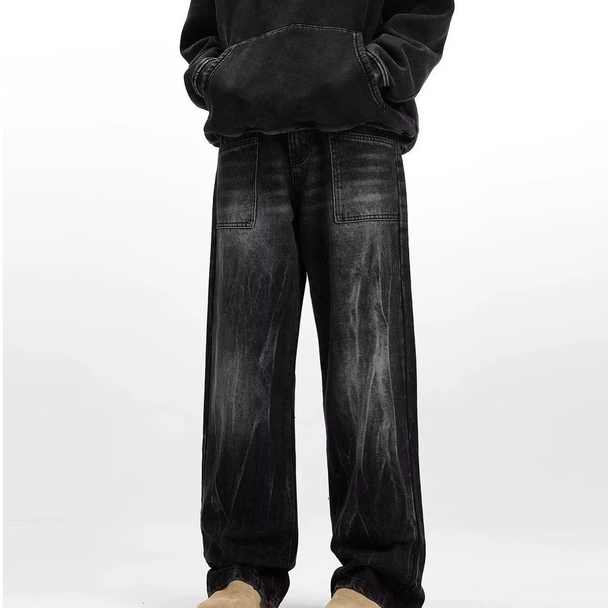 Men's Classic Straight Leg Jeans - Comfortable Cotton Denim Pants For Casual & Smart Wear_mkmklike.com