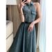 French Minimalist Sleeveless Denim Dress For Women In The Summer Of 2025, Featuring High-End Waist Cinching And Slimming_mkmklike.com