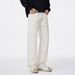 Clean Fit White Jeans For Men - Streetwear Style Straight Leg Denim Pants, Comfortable Cotton Slim Fit (28-40)_mkmklike.com