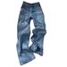 Women's Clothing Retro Narrow Version Popular Wide Leg Jeans For Women Spring High Waist Loose Slim Small Straight Mopping Pants_mkmklike.com