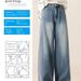 Women's Clothing Light Blue Wide Leg Jeans New Style High Waist Design Loose Slim Straight Long Pants_mkmklike.com