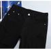 Men's Stretch Skinny Jeans With Ripped Details - Mid Rise Black Denim Pants For Everyday Comfort & Style_mkmklike.com