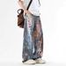 Men's Clothing Startlight Men's American Street Hip Hop Washed Jeans Heavy Hand Painted Graffiti Loose Ripped Trousers_mkmklike.com