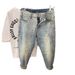 Men's Light Colored Skinny Jeans Trendy Nostalgic Retro Harem Pants Elastic Slim Fit 9 Point Summer Thin Style_mkmklike.com