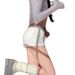White Slim Fit Ripped Denim Shorts for Women Summer Style Sexy Hot Girl Straight Leg A-Line Bodycon Hot Pants_mkmklike.com