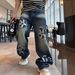 Street Art Denim Pants – Hand-Painted Graffiti Straight-Leg Jeans For Men (M-3XL, Distressed Blue)_mkmklike.com