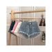Women’s Clothing Summer New Style Small Pink Denim High Waist Hot Girl Raw Edge Loose Shorts New Style Tassel Hot Pants_mkmklike.com