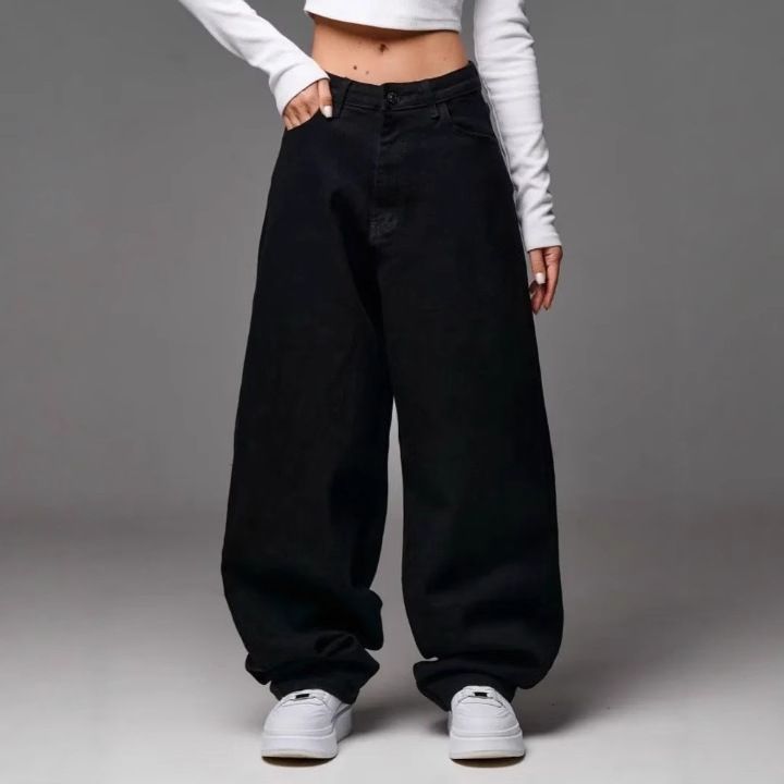 Women's Clothing Women's High Waist Flared Jeans - Stretchy Denim Pants With Comfortable Fit, Classic Black Wash For Casual & Office Wear_mkmklike.com