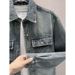 American New Autumn Wasteland Style Men's Trendy Flowing Wash Collar Denim Jacket Casual Hundred_mkmklike.com
