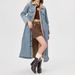 Women's Oversized Long Denim Jacket With Fleece Lining - Street Fashion Winter Coat_mkmklike.com