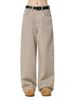 Men's Clothing Retro Cleanfit Washed Straight Jeans For Men And Women Loose Versatile Wide Leg Mopping Casual Trousers Trend_mkmklike.com