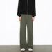 Men's Relaxed Straight-Leg Jeans Vintage Washed Cotton Blend High Street Casual Pants Black White Khaki S XL_mkmklike.com