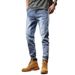 Men's European And American Style Jeans Men's Fat Plus Extra Large Size Embroidered Slim-fit Korean Version Pants Men's Fat Foreign Trade Pants Men's_mkmklike.com