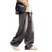 American Black Gradient Jeans For Men's Spring And Summer Fashion Brand Elastic Waist Trend, Vertical High-End Sense,_mkmklike.com