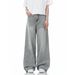 Men's Clothing Men's Loose Casual Wide Leg Jeans Straight Leg Washed Distressed Trousers American High Street Style Spring Autumn_mkmklike.com